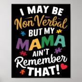 私は言葉を使わないかもしれないが、私のママは覚えていない ポスター (正面)