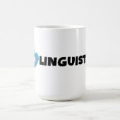 私は言語学マグが大好き コーヒーマグカップ (中央)
