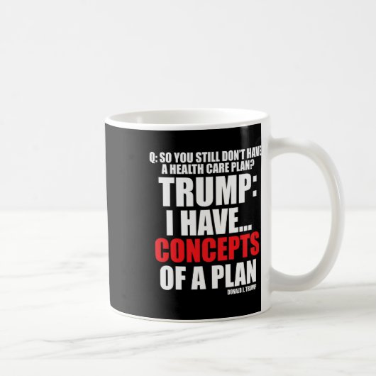私は計画の概念を持っている トランプ選挙に投票する コーヒーマグカップ (右)
