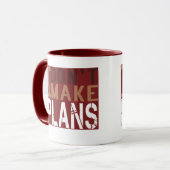 私は計画をしません マグカップ (正面左)