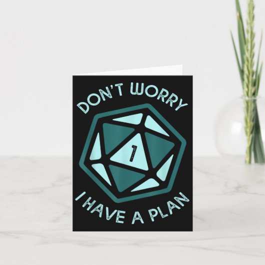 私は計画を持っている心配はない カード (正面)