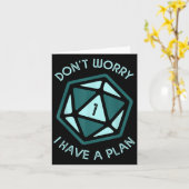 私は計画を持っている心配はない カード (黄色い花)