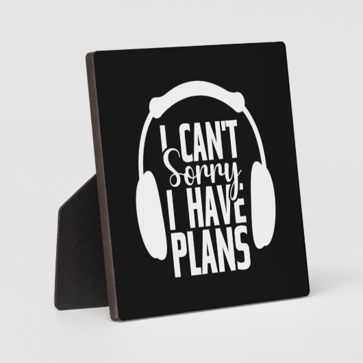 私は計画を持っている – ビデオゲーマーおもしろい、ゲーム フォトプラーク (正面)