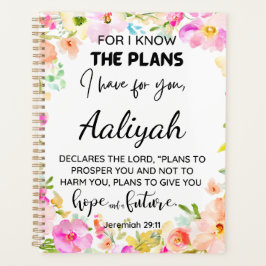 私は計画を知っているフローラパーソナライズ プランナー手帳