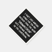 私は計画を立てるのが好きではない スタンダードカクテルナプキン (角)