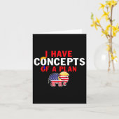 私は計画トランプ・ハリスの概念おもしろいを持っている カード (黄色い花)