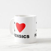 私は討論を愛します コーヒーマグカップ (正面左)