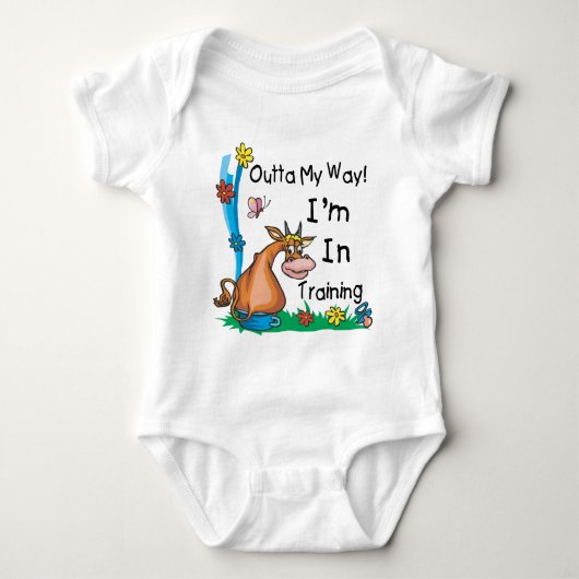 私は訓練を受けている ベビーボディスーツ (正面)