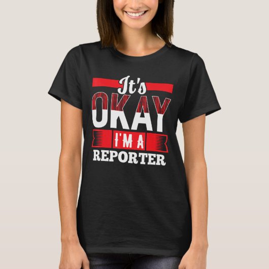私は記者でいい Tシャツ (正面)