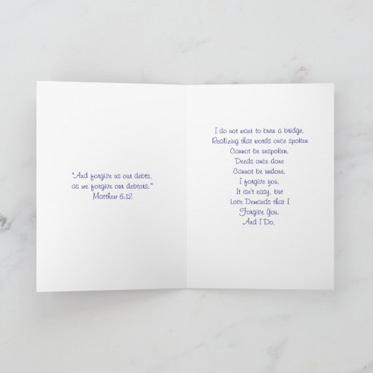 私は許します カード (内部)