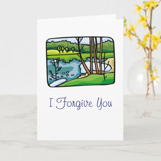 私は許します カード (黄色い花)