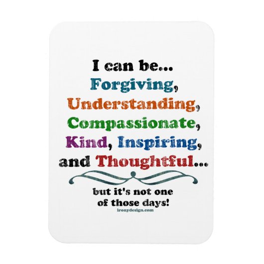 私は許すことができる マグネット (縦)