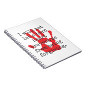私は許可しない懸命ハート-感動的引用文 ノートブック (右側)