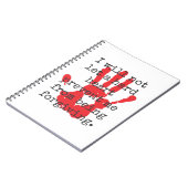 私は許可しない懸命ハート-感動的引用文 ノートブック (左側)