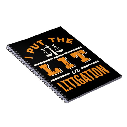私は訴訟弁護士の訴訟おもしろい訴訟人に火を入れる ノートブック (右側)