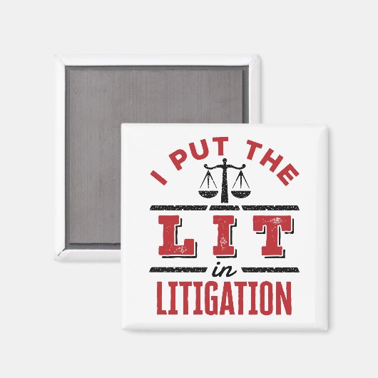 私は訴訟弁護士の訴訟事件審判に採点した マグネット (正面/裏面)