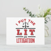 私は訴訟弁護士の訴訟事件審判に採点した 招待状 (スタンド正面)