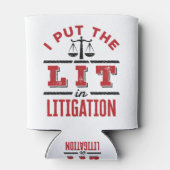 私は訴訟弁護士の訴訟事件審判に採点した 缶クーラー (裏面)