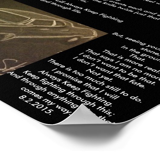 私は詩のポスターを約束する ポスター (角)