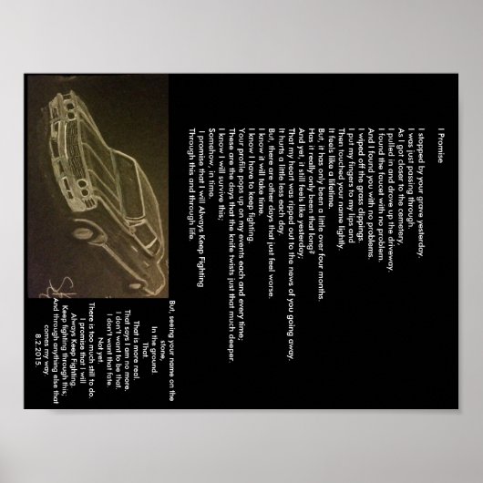 私は詩のポスターを約束する ポスター (正面)