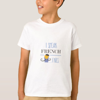 私は話しますフランス語を… 揚げ物 Tシャツ