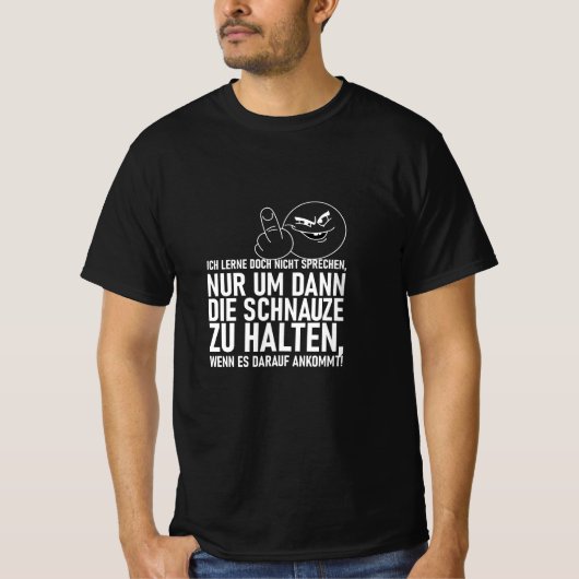私は話し方を学ばない Tシャツ (正面)