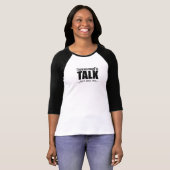 私は話す気分ちょうど文字に私Tシャツありません Tシャツ (正面フル)