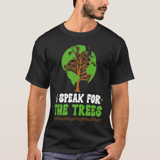 私は話木の世界の環境のために Tシャツ (正面)