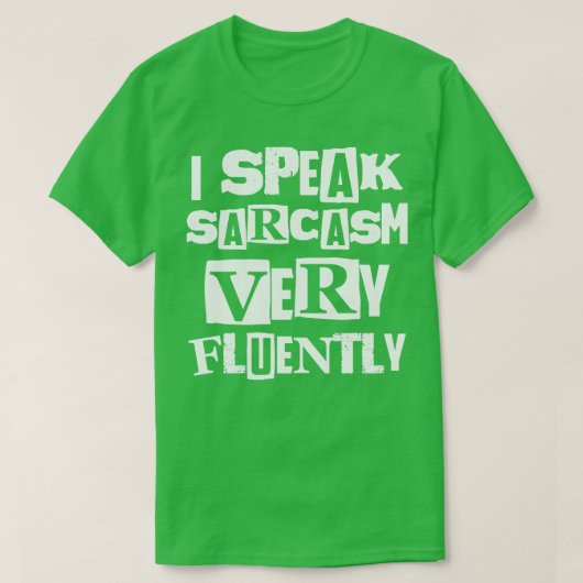 私は話非常に流暢に Tシャツ (デザイン正面)