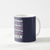 私は誇りを持ったなMAMAWです! コーヒーマグカップ (正面右)