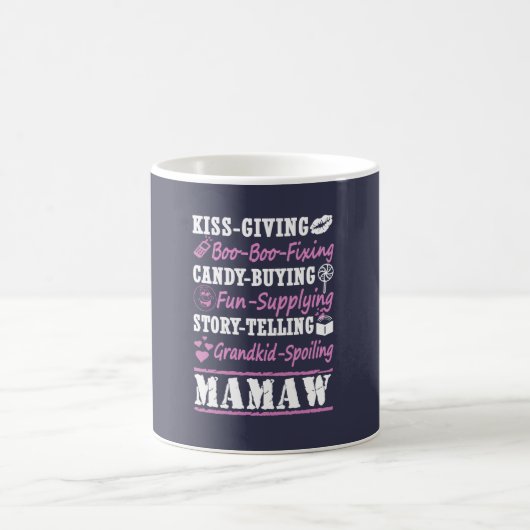 私は誇りを持ったなMAMAWです! コーヒーマグカップ (中央)
