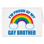 私は誇りを持ったゲイの弟LGBTのアウト来カードだ (正面横)