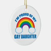 私は誇りを持ったゲイ娘 セラミックオーナメント (右)