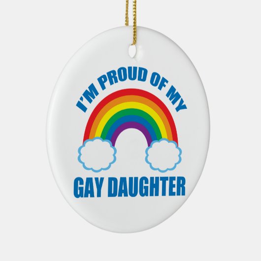 私は誇りを持ったゲイ娘 セラミックオーナメント (右)