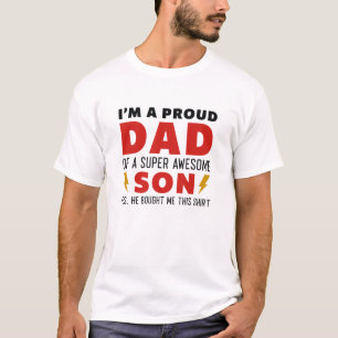 私は誇りを持ったパパだすごい素晴らし Tシャツ