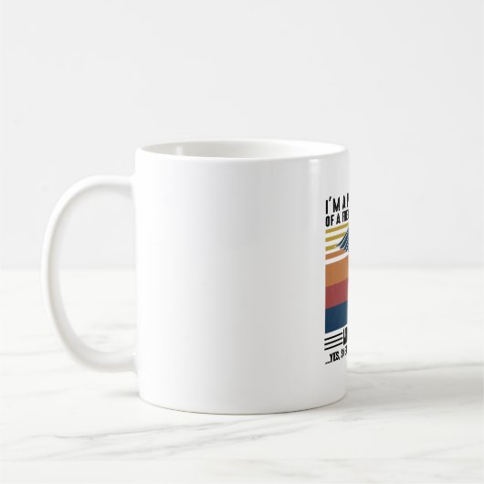 私は誇りを持った不謹慎なミッ素晴らしクの父 コーヒーマグカップ (左)