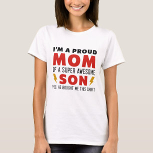 私は誇りを持った息子の母すごいだ素晴らし Tシャツ