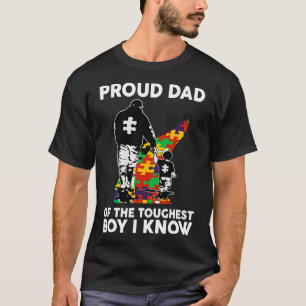 私は誇りを持った自閉症を知っている最もタフな少年のメンスパパ Tシャツ