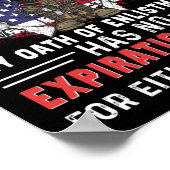 私は誇りを持った退役軍人で母退役軍人。 ポスター (角)