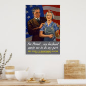 私は誇りを持った...夫は私に自分の役割を果たしてほしいと願っている ポスター (キッチン)