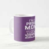 私は誇り高いドラマーのお母さんです コーヒーマグカップ (正面左)