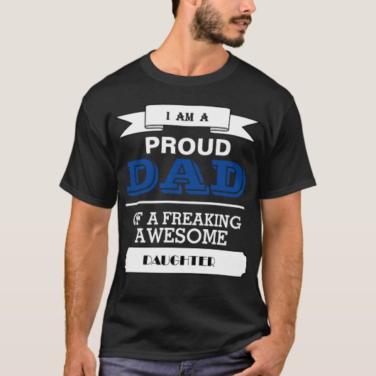 私は誇り高いパパです Tシャツ (正面)