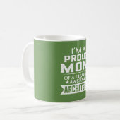 私は誇り高い建築家のお母さんです コーヒーマグカップ (正面左)