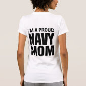 私は誇り高い海軍お母さんII.です Tシャツ (裏面)