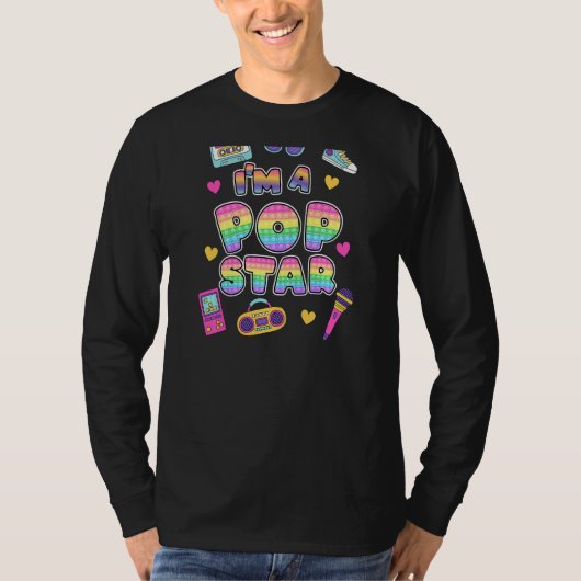 私は認定ポップスターとしてかわいい小道具だ Tシャツ (正面)