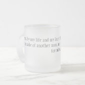 私は誓います フロストグラスマグカップ (正面左)