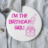 私は誕生日の女の子ボタンです 缶バッジ (インサイチュ)