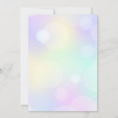 私は誕生日ガールで私の時代の誕生日 招待状 (裏面)