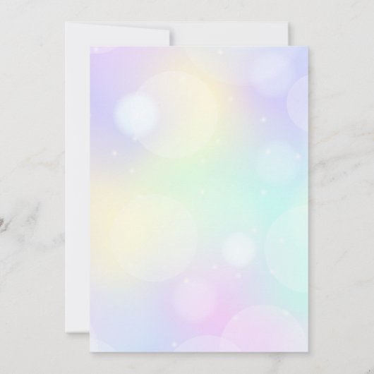 私は誕生日ガールで私の時代の誕生日 招待状 (裏面)