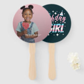 私は誕生日ガール、フォトハンドファン ハンドファン (正面&裏面)